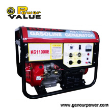 POWER VALUE 1year warranty electric gasoline generator 5000w 6kw with wire wheel